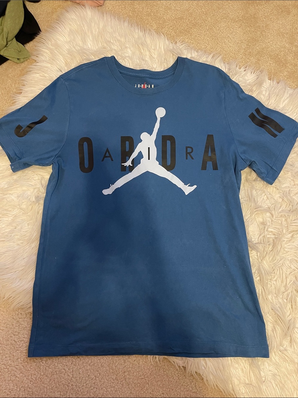Jordan Blue Short Sleeve Jumpman Logo Tee